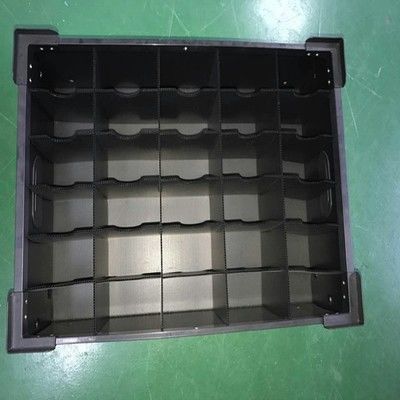 Голубые 4mm гофрировали пластиковую пакуя коробку гофрировали пластиковые коробки с рассекателями