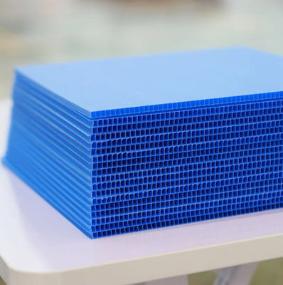 Голубая доска листа 3mm Corflute 4mm рифленая пластиковая для знаков