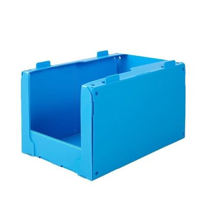 Рифленые пластиковые Stackable ящики склада складные