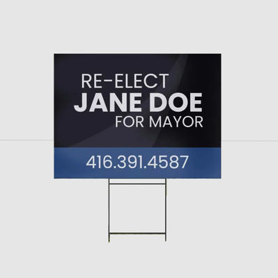 Легкий и устойчивый к погодным условиям гофрированный пластиковый рекламный щит из полипропилена